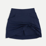 Knit Pleat Back Skort