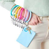 Silicone Big O® Key Ring - Sweet Carolina Blue Bamboo