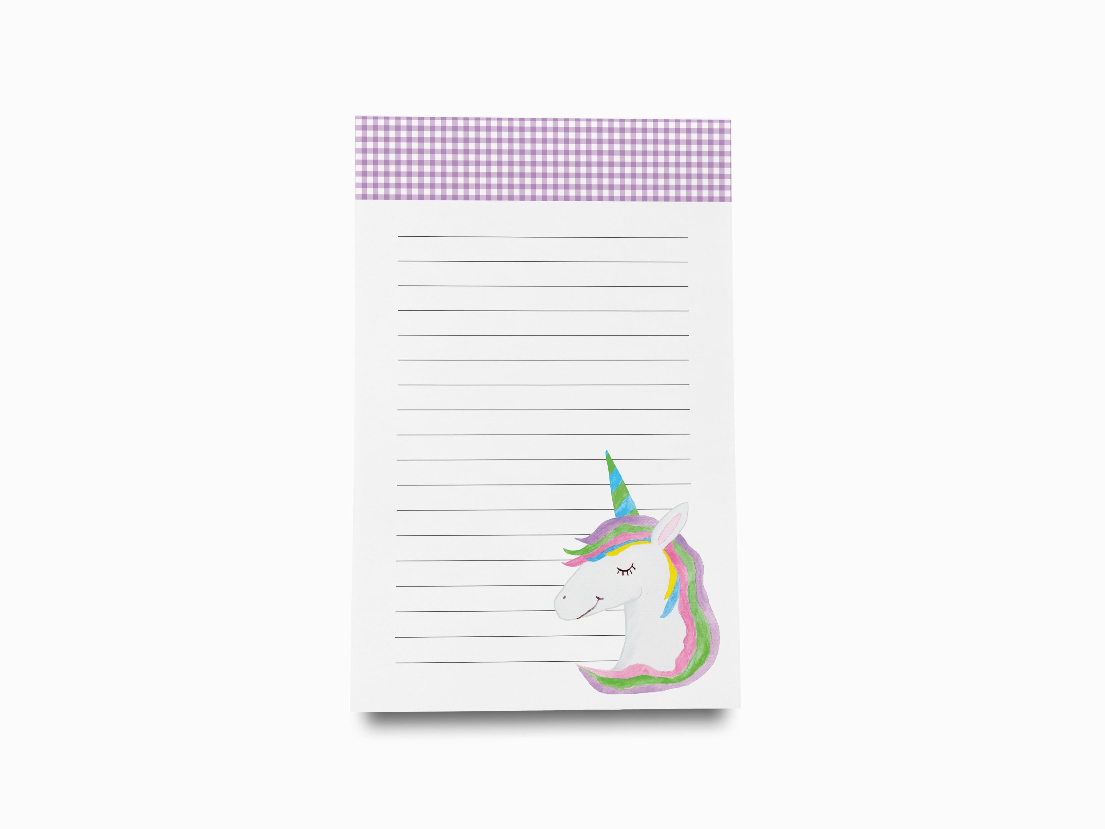 Rainbow and Unicorn Notepad