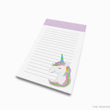 Rainbow and Unicorn Notepad