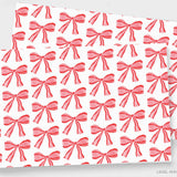 Red Bow Holiday Placemat Pad