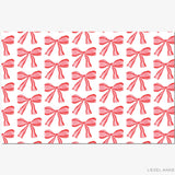 Red Bow Holiday Placemat Pad