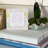 Romans 8:28 Watercolor Verse Card