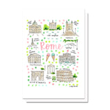 Rome, Italy Map Card