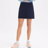 Knit Pleat Back Skort