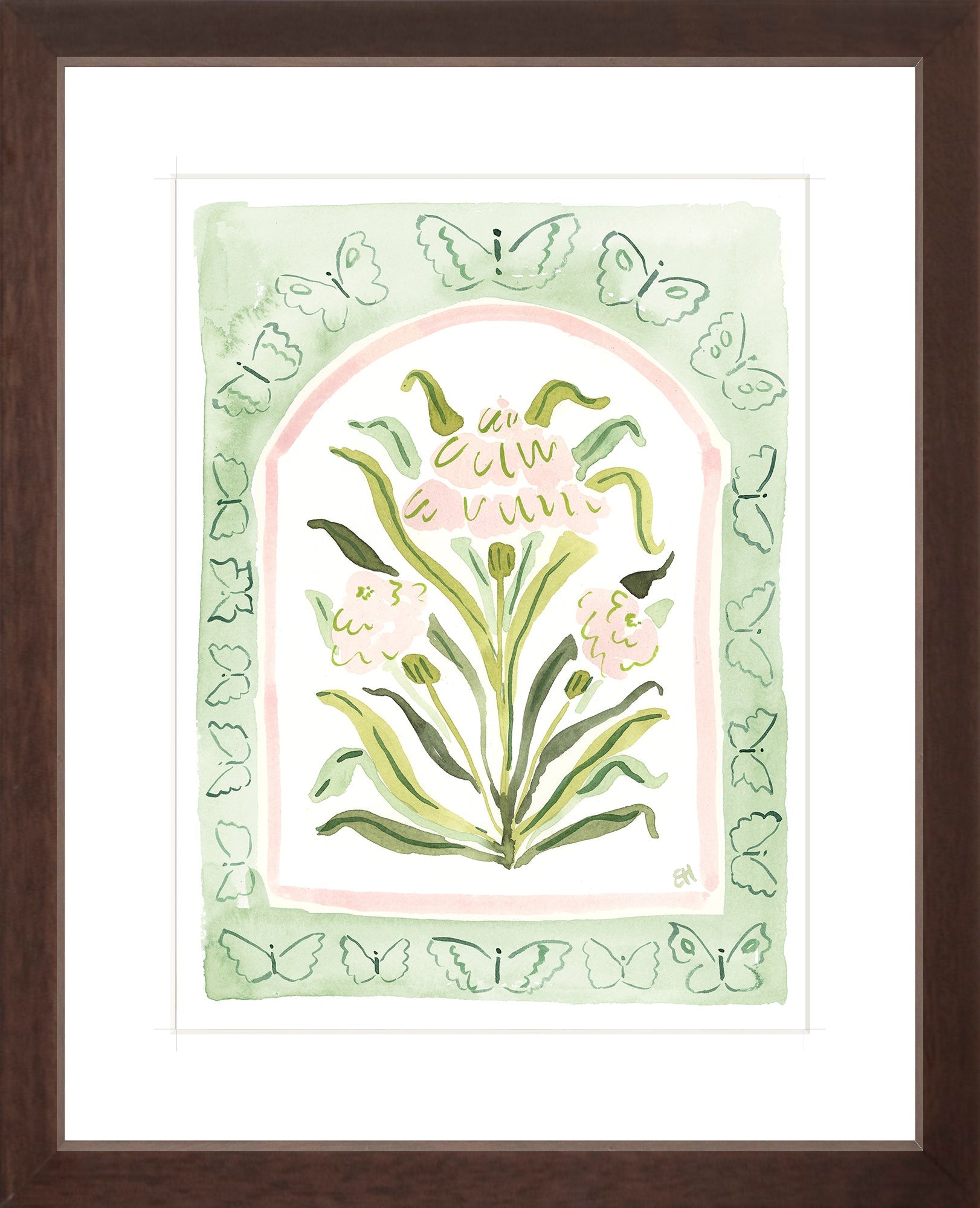 The "Botanical Rainbow Seafoam" Fine Art Print