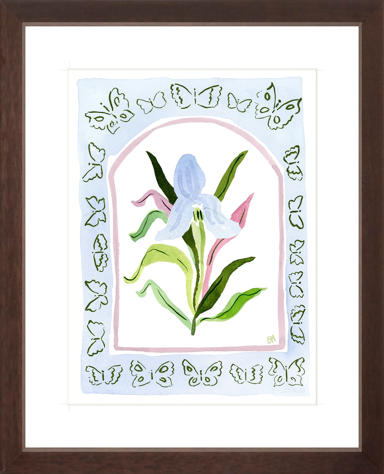 The "Botanical Rainbow Blue" Fine Art Print