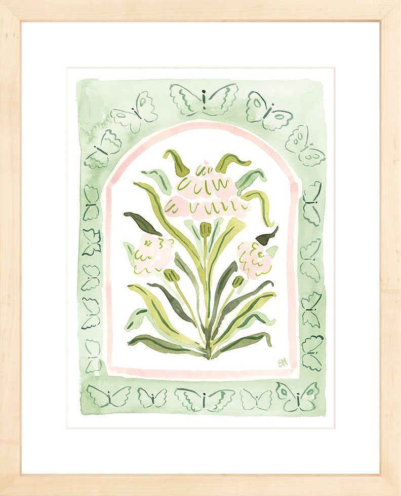 The "Botanical Rainbow Seafoam" Fine Art Print