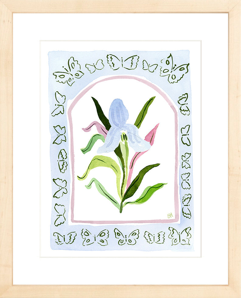 The "Botanical Rainbow Blue" Fine Art Print