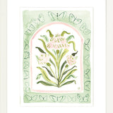 The "Botanical Rainbow Seafoam" Fine Art Print
