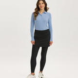 Pleat Back Skirted Legging