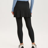 Pleat Back Skirted Legging