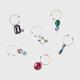 Jeweled wine charms