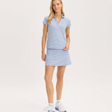 Stripe Scallop Performance Polo