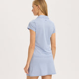 Stripe Scallop Performance Polo