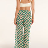 Nora High-waisted Pants Cover-up in Green