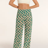Nora High-waisted Pants Cover-up in Green
