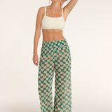 Nora High-waisted Pants Cover-up in Green