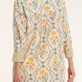 Marie Button Front Collared Shirt Dress