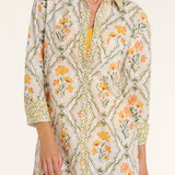 Marie Button Front Collared Shirt Dress