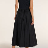 Penelope Sleeveless Maxi Dress in Black Beauty