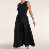 Penelope Sleeveless Maxi Dress in Black Beauty