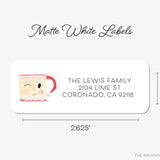 Santa Mug Return Address Labels