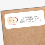 Santa Mug Return Address Labels