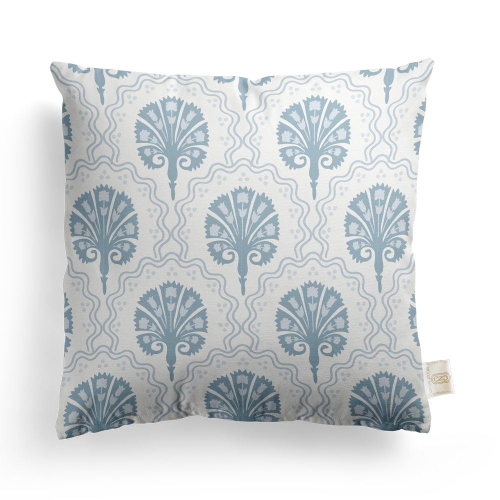 Scallop Floral Pillow Cover | Featuring Preppy Colorway