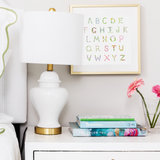 ABC Flowers Print, Fine Art Print