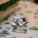 Kyger Golf Toile Fabric- Green