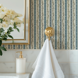Nell Indigo Stripe Wallpaper