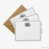 Script Monogram Flat Notes
