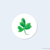 Shamrock Round Stickers