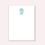 Notepad: Blue Hydrangea with Bow