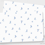 Skier Paper Placemat Pad