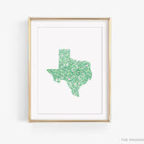 State of Texas Art Print