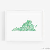 State of Virginia Art Print
