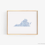 State of Virginia Art Print