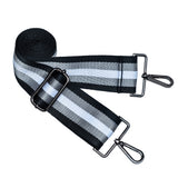 HydroBag® HANDLE®- Black Matte with Gray, Black, White Striped Strap