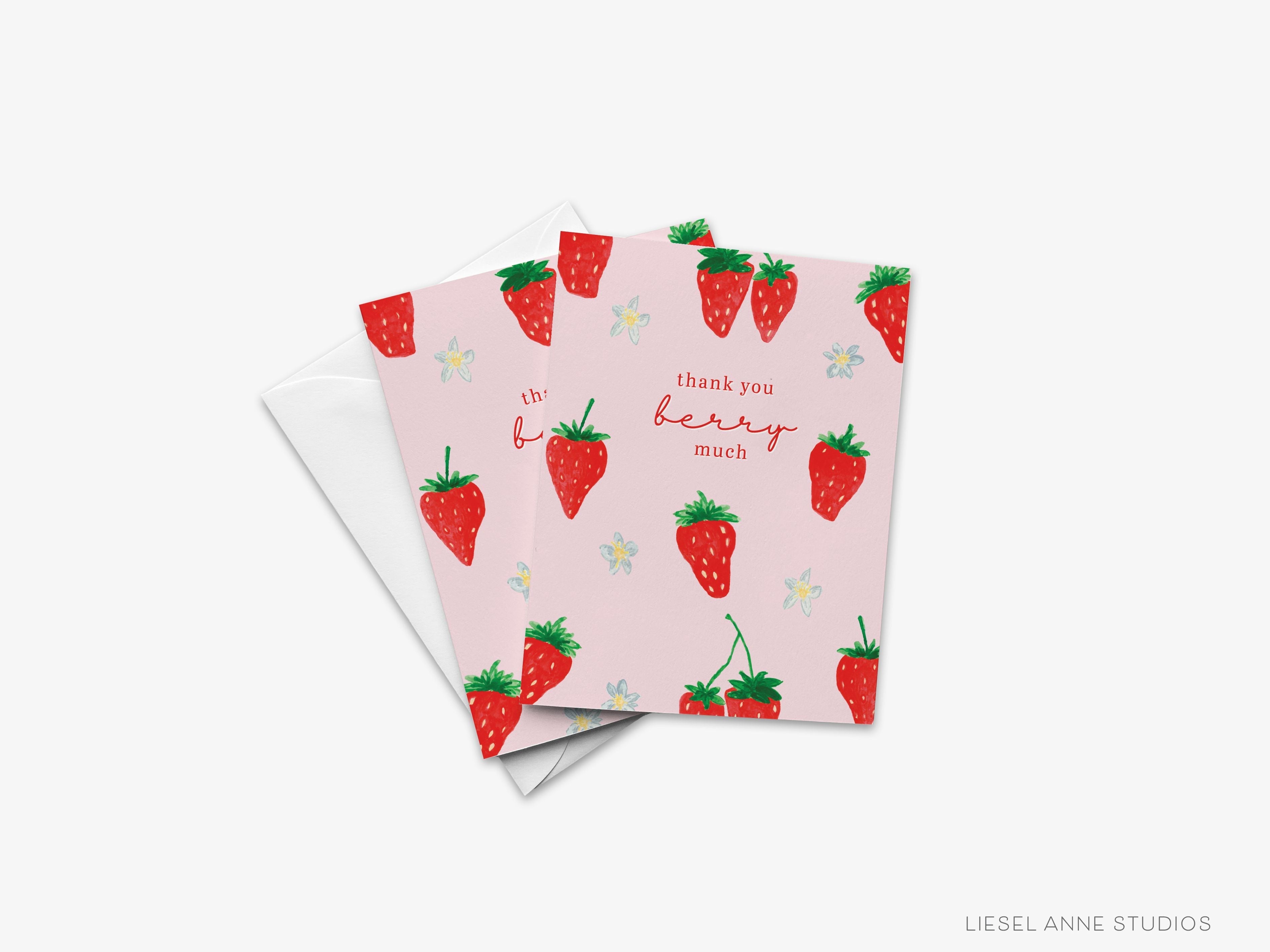 Strawberry Thank You Berry Much Greeting Card