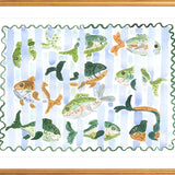 The "Stripe Splash" Fish Watercolor Fine Art Print
