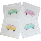 Surfs Up! V-W Surf Van Linen Cocktail Napkins