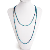 Charleston Rice Bead Necklace (Dock Street Teal)
