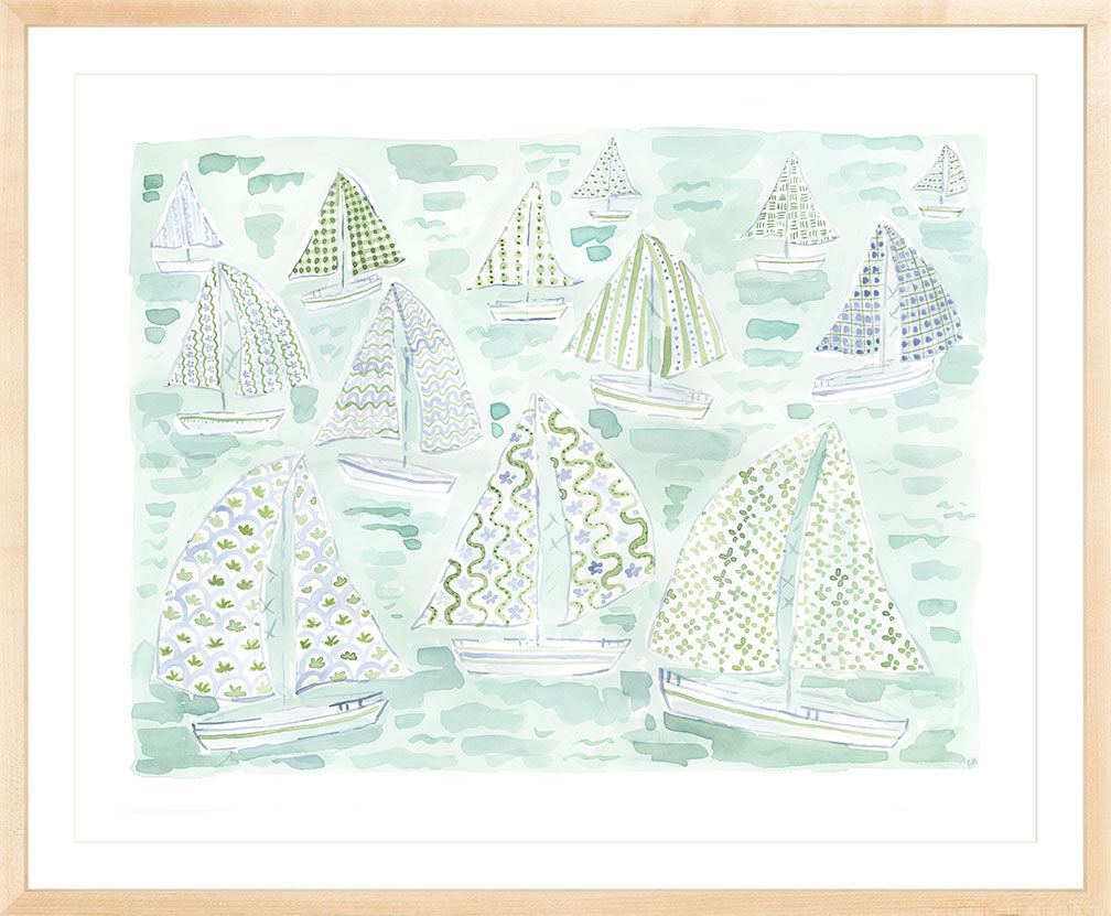 The "Pattern Regatta" Fine Art Print