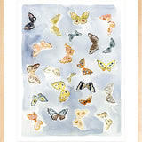 Butterfly Rainbow Chambray, Fine Art Print