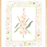 The "Whimsywood Charms" Watercolor Fine Art Print, Flower Charm Series