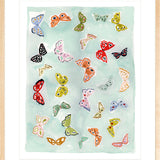 Butterfly Rainbow Aqua, Fine Art Print