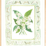 The "Lily of the Valley Charms" Watercolor Fine Art Print, Flower Charm Series