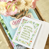 Thank You Flowers Teacher Card
